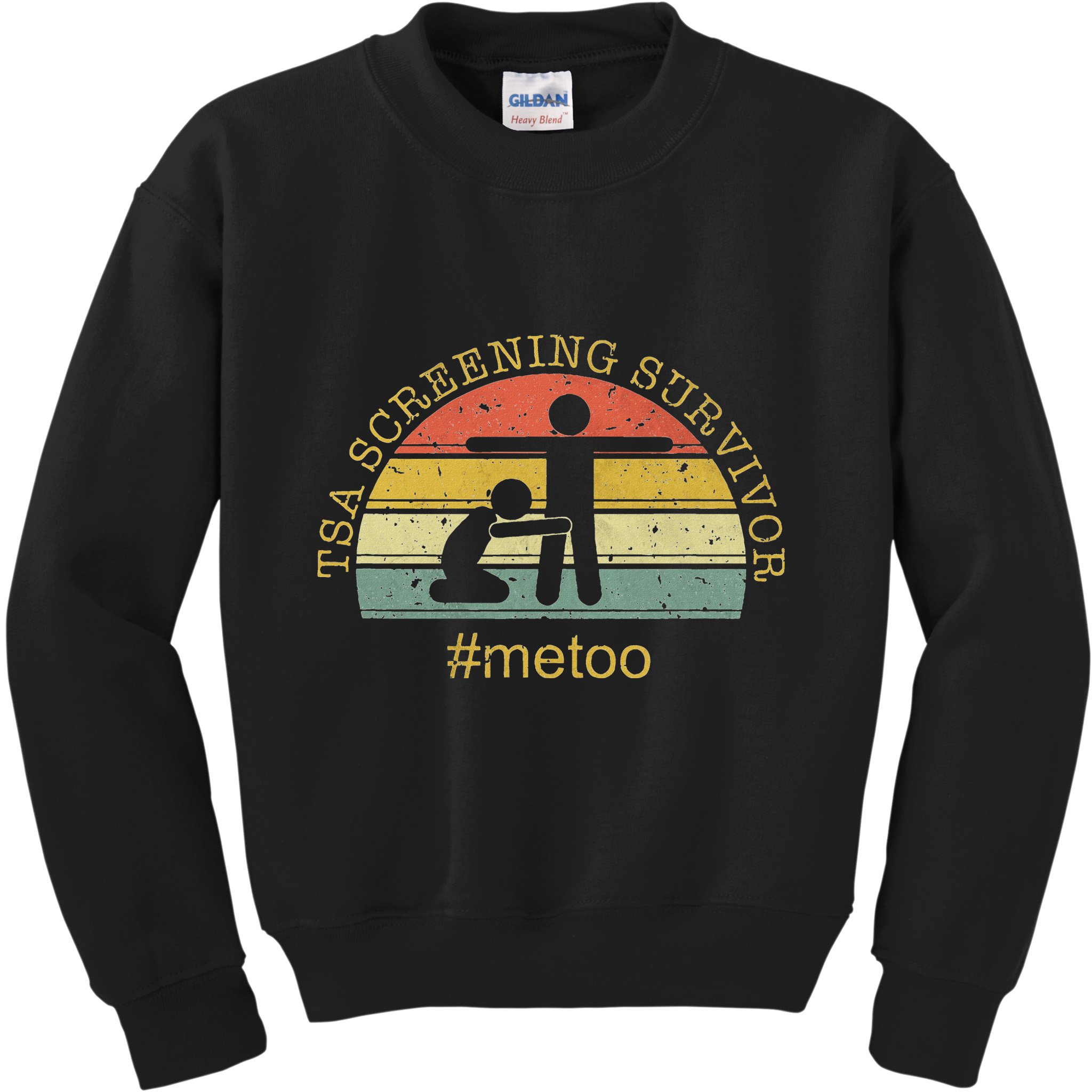 Tsa Screening Survivor Metoo Funny Humour Gag Adult Kids Sweatshirt