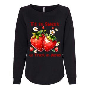 Tis So Sweet To Trust In Jesus Womens California Wash Sweatshirt