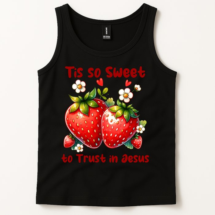 Tis So Sweet To Trust In Jesus Tank Top