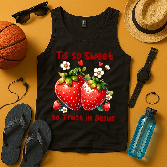 Tis So Sweet To Trust In Jesus Tank Top