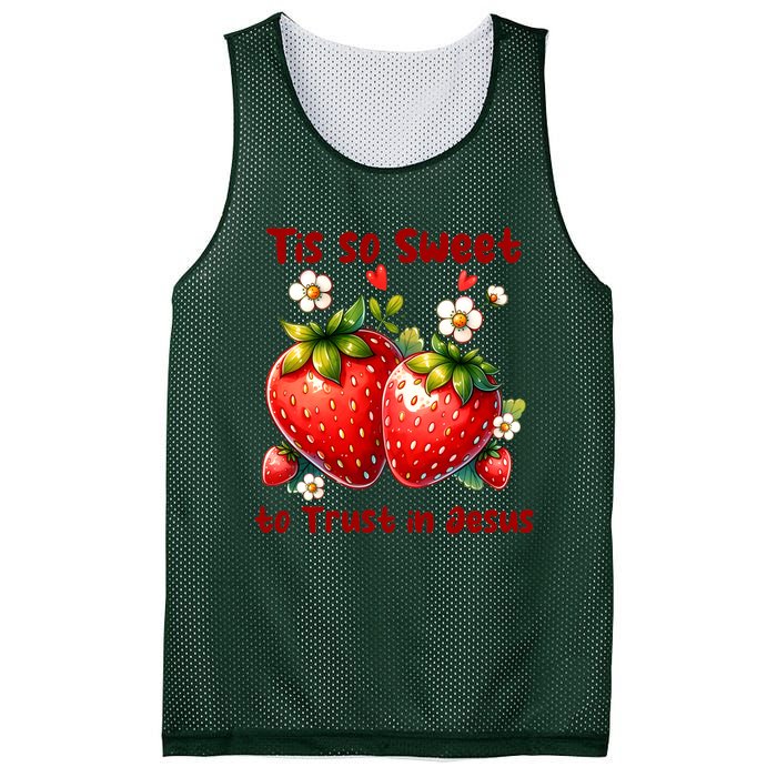 Tis So Sweet To Trust In Jesus Mesh Reversible Basketball Jersey Tank