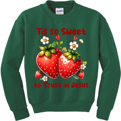 Tis So Sweet To Trust In Jesus Kids Sweatshirt