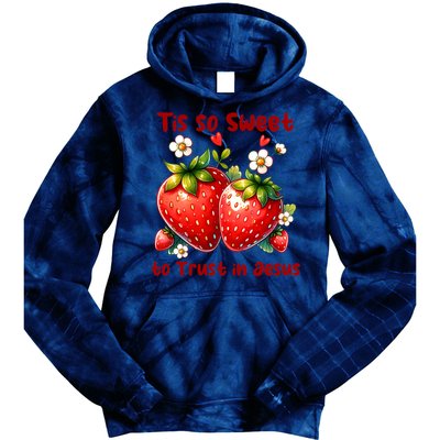 Tis So Sweet To Trust In Jesus Tie Dye Hoodie