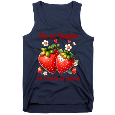 Tis So Sweet To Trust In Jesus Tank Top