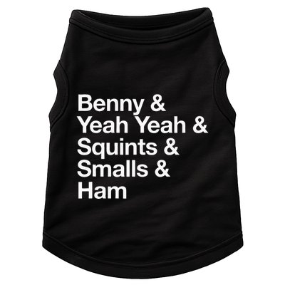 The Sandlot Stacked Name List Doggie Tank