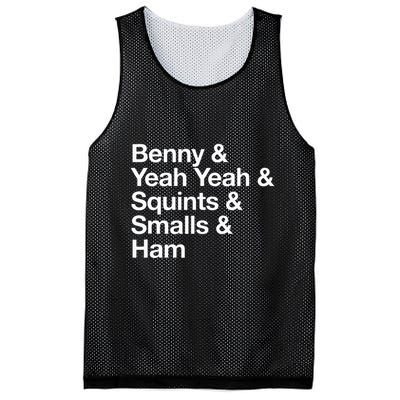 The Sandlot Stacked Name List Mesh Reversible Basketball Jersey Tank