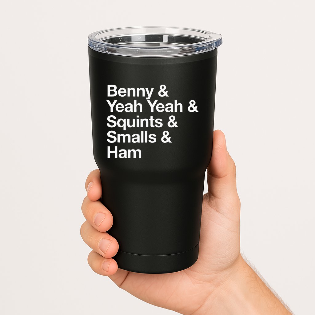 The Sandlot Stacked Name List Tumbler