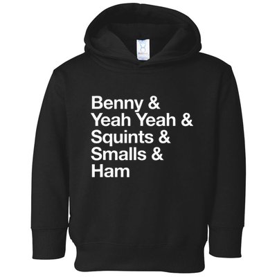 The Sandlot Stacked Name List Toddler Hoodie