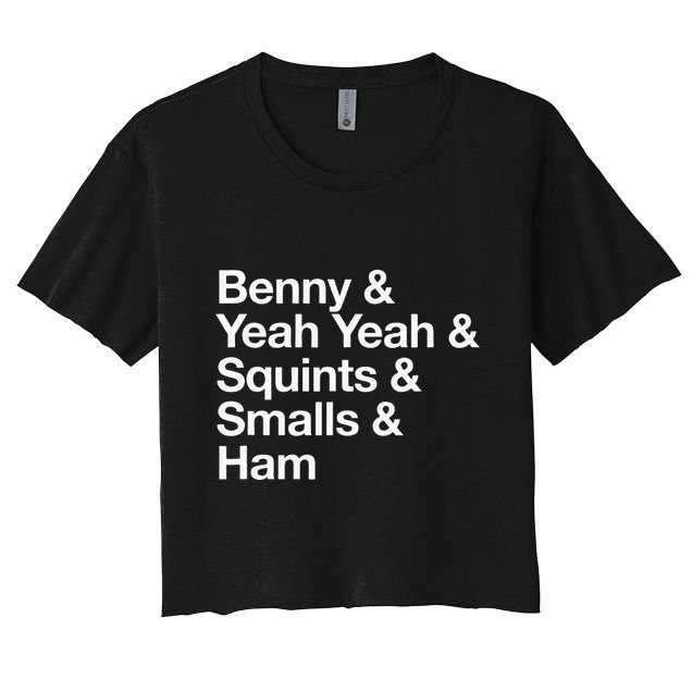 The Sandlot Stacked Name List Crop Top