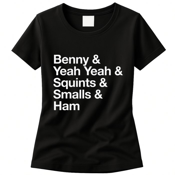 The Sandlot Stacked Name List Womens T-Shirt