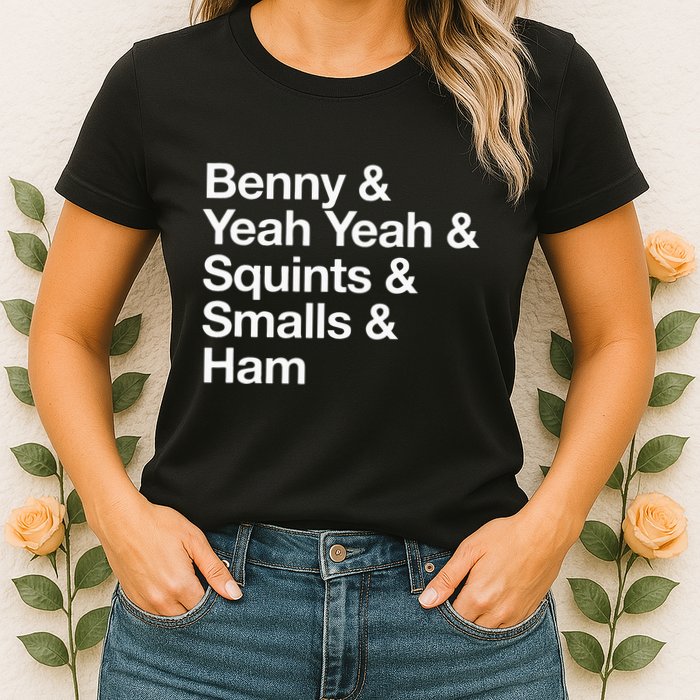 The Sandlot Stacked Name List Womens T-Shirt