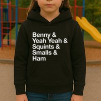 The Sandlot Stacked Name List Kids Hoodie