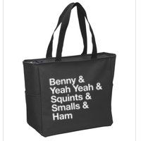 The Sandlot Stacked Name List Zip Tote Bag