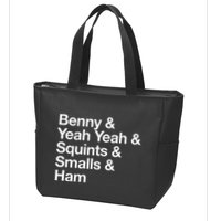 The Sandlot Stacked Name List Zip Tote Bag