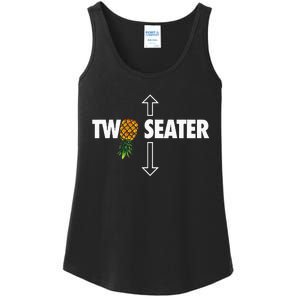 Two Seater Swinger Funny Upside Down Pineapple Swinger Ladies Essential Tank