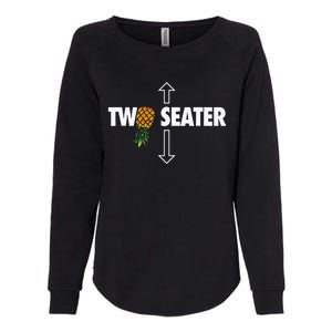 Two Seater Swinger Funny Upside Down Pineapple Swinger Womens California Wash Sweatshirt