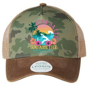 Tropical Stay Salty You Are The Salt Of The Earth Matthew 5 13 Legacy Tie Dye Trucker Hat