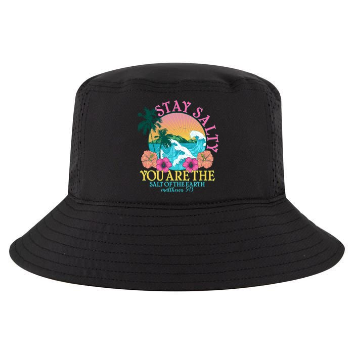 Tropical Stay Salty You Are The Salt Of The Earth Matthew 5 13 Cool Comfort Performance Bucket Hat