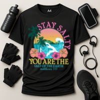 Tropical Stay Salty You Are The Salt Of The Earth Matthew 5 13 Cooling Performance Crew T-Shirt