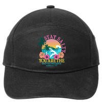 Tropical Stay Salty You Are The Salt Of The Earth Matthew 5 13 7-Panel Snapback Hat