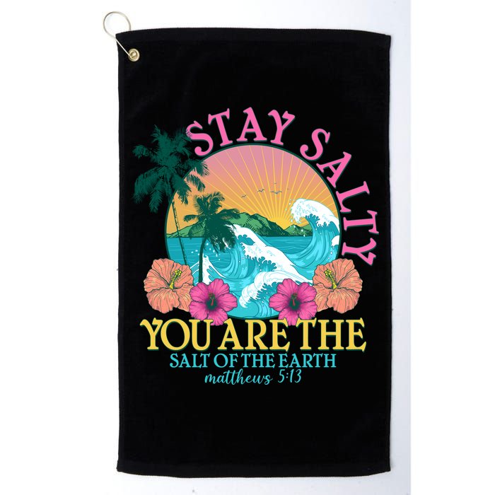 Tropical Stay Salty You Are The Salt Of The Earth Matthew 5 13 Golf Towel