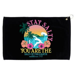 Tropical Stay Salty You Are The Salt Of The Earth Matthew 5 13 Grommeted Golf Towel