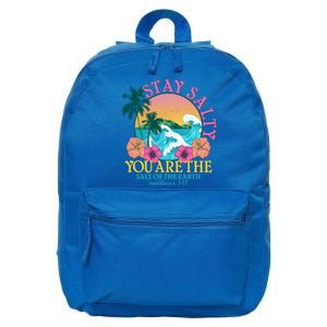 Tropical Stay Salty You Are The Salt Of The Earth Matthew 5 13 16 in Basic Backpack