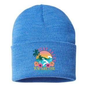 Tropical Stay Salty You Are The Salt Of The Earth Matthew 5 13 Sustainable Knit Beanie