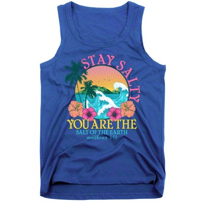 Tropical Stay Salty You Are The Salt Of The Earth Matthew 5 13 Tank Top