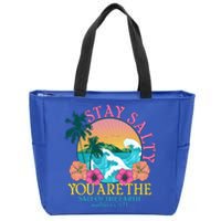 Tropical Stay Salty You Are The Salt Of The Earth Matthew 5 13 Zip Tote Bag