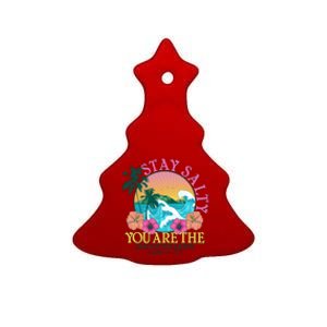 Tropical Stay Salty You Are The Salt Of The Earth Matthew 5 13 Ceramic Tree Ornament