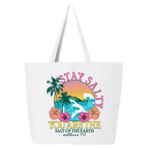 Tropical Stay Salty You Are The Salt Of The Earth Matthew 5 13 25L Jumbo Tote