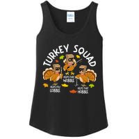 Turkey Squad Slp Ot Pt Therapy Team Fall Thanksgiving Ladies Essential Tank