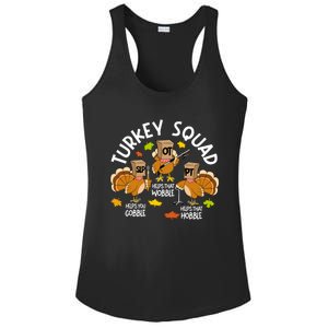 Turkey Squad Slp Ot Pt Therapy Team Fall Thanksgiving Ladies PosiCharge Competitor Racerback Tank