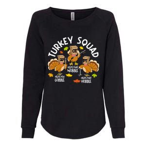 Turkey Squad Slp Ot Pt Therapy Team Fall Thanksgiving Womens California Wash Sweatshirt