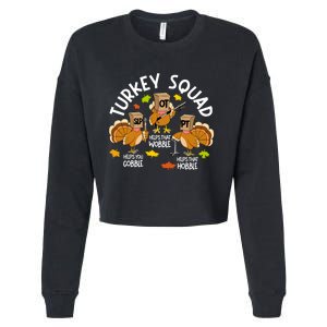 Turkey Squad Slp Ot Pt Therapy Team Fall Thanksgiving Cropped Pullover Crew