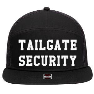 Tailgate Security Sport Party Gift 7 Panel Mesh Trucker Snapback Hat