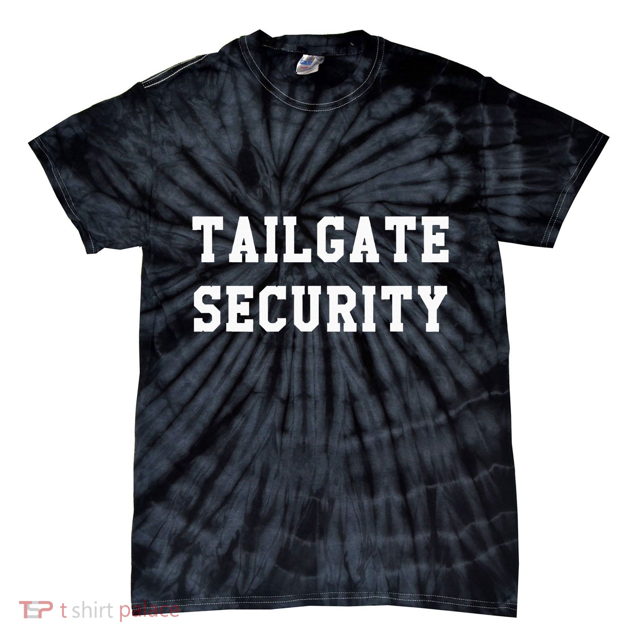 Tailgate Security Sport Party Gift Tie-Dye T-Shirt