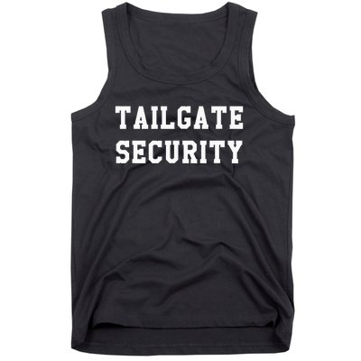 Tailgate Security Sport Party Gift Tank Top