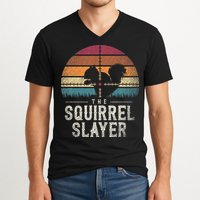 The Squirrel S.L.A.Y.E.R Squirrel V-Neck T-Shirt