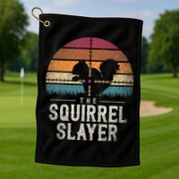 The Squirrel S.L.A.Y.E.R Squirrel Golf Towel