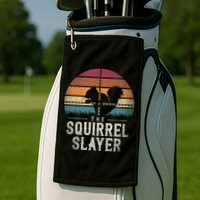 The Squirrel S.L.A.Y.E.R Squirrel Golf Towel