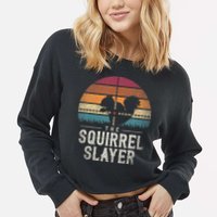 The Squirrel S.L.A.Y.E.R Squirrel Cropped Pullover Crew