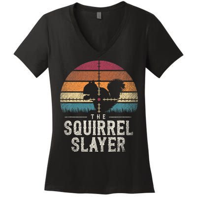 The Squirrel S.L.A.Y.E.R Squirrel Women's V-Neck T-Shirt
