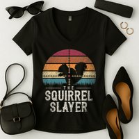 The Squirrel S.L.A.Y.E.R Squirrel Women's V-Neck T-Shirt