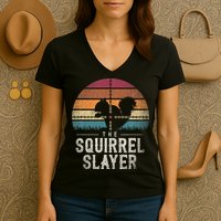 The Squirrel S.L.A.Y.E.R Squirrel Women's V-Neck T-Shirt