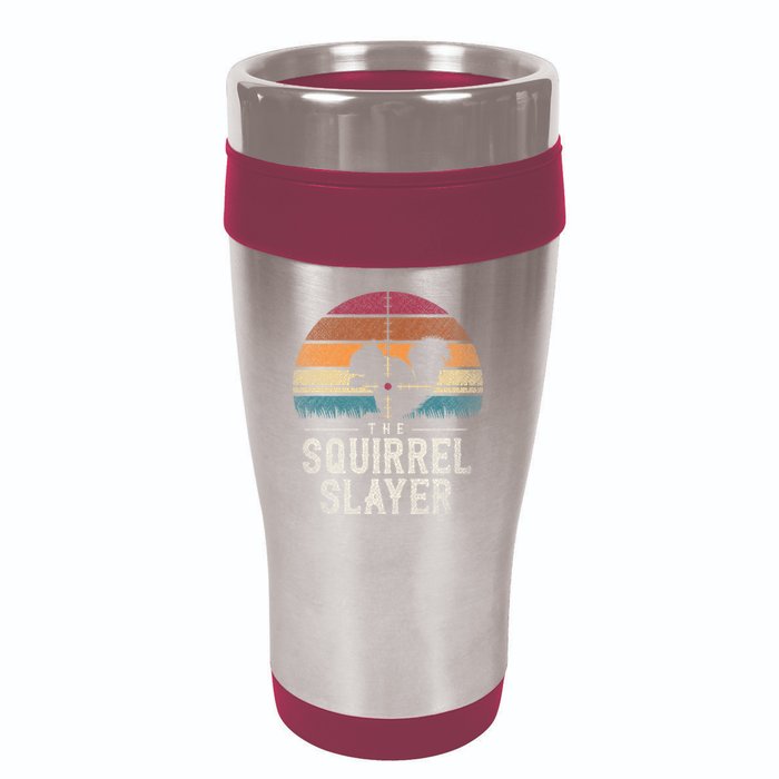 The Squirrel S.L.A.Y.E.R Squirrel 16oz Travel Tumbler