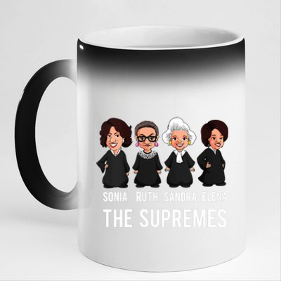 The Supremes Supreme Court Justices Rbg Funny Gift 11oz Black Color Changing Mug