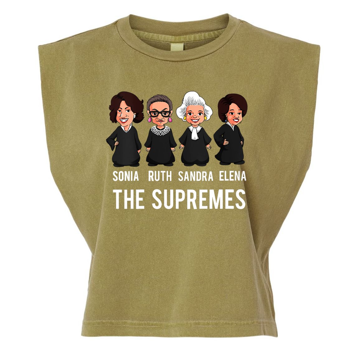 The Supremes Supreme Court Justices Rbg Funny Gift Garment-Dyed Women's Muscle Tee