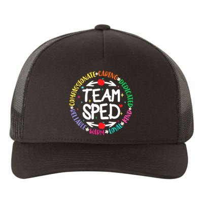 Team Sped Special Teacher Specialist School Caretaker Staff Yupoong Adult 5-Panel Trucker Hat